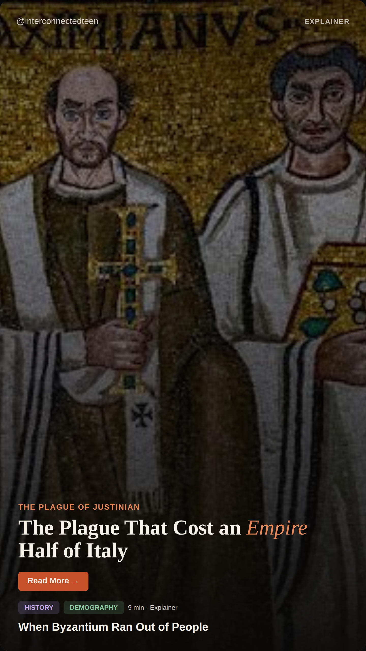 When Byzantium Ran Out of People